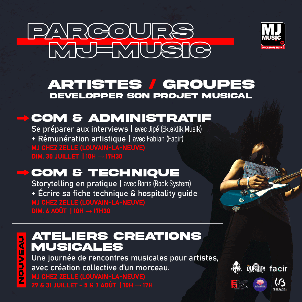 NOUVEAU : Ateliers de créations musicales